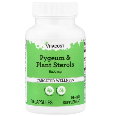 Pygeum e Esteróis Vegetais, 60 Cápsulas, Vitacost