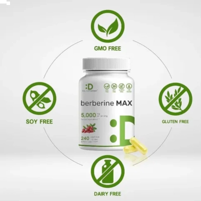Berberine MAX, 5000mg, 240 Cápsulas,Deal Supplement