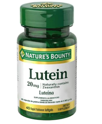 Luteína, 20mg, 40 cápsulas, Nature's Bounty
