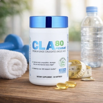 CLA80 Femme, Ácido Linoleico Conjugado Premium, 1.000 mg, 60 Cápsulas, AllMax Nutrition