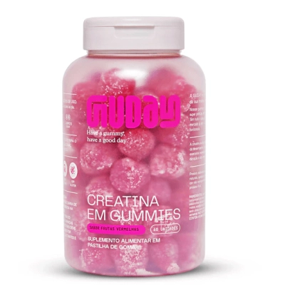 Creatina, 60 Gomas Sabor Frutas Vermelhas, Guday