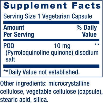 PQQ, pyrroloquinoline quinone, 10mg, 60 Cápsulas, Life Extension