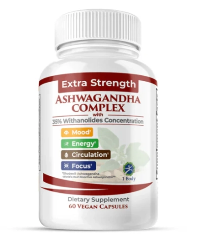 Ashwagandha Complex, 60 Cápsulas, 1 Body