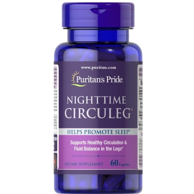 Nighttime Circuleg, Circulação e Conforto Noturno das Pernas, 60 Cápsulas, Puritan’s Pride