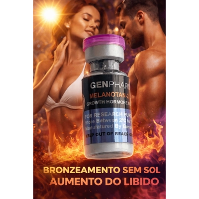 MELANOTAN II 10mg, Bronzeamento Sem Sol e Efeitos de Aumento do Libido, Gen Pharma