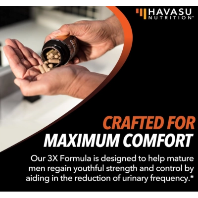 Saw Palmetto 3x Formula, com Extrato de Urtiga e Semente de Abóbora, 120 Cápsulas, Havasu Nutrition