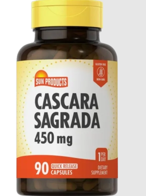 Cascara Sagrada 450mg, 90 Capsulas, Sundance