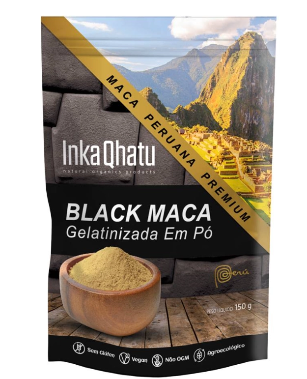 Maca Peruana Black Gelatinizada, 150g, Inka Qhatu