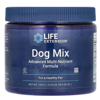 Dog Mix,  Mistura para Cães, Fórmula Avançada de Multinutrientes, 100g, Life Extension