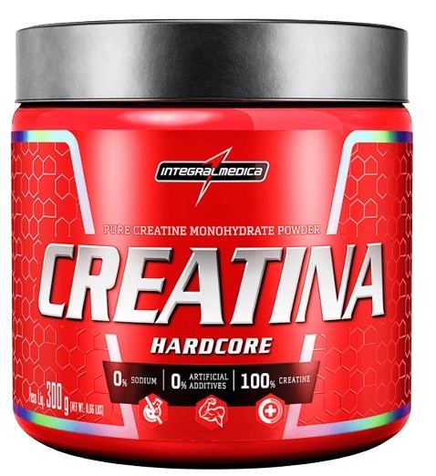Creatina 100% Pura Hardcore, 300g, Integralmedica