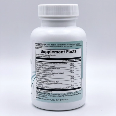 Liposomal NAD+ Ultimate Complex 1000mg, 60 Cápsulas Veganas, Micro Ingredients 