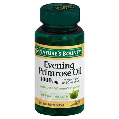 Óleo de prímula (Evening primrose) , 1.000 mg, 60 cápsulas, Nature's Bounty