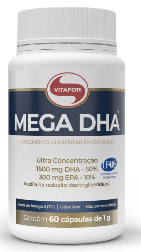 Mega DHA, 60 Cápsulas, Vitafor
