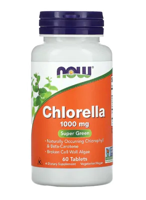 Chlorella, 1.000mg, 60 Comprimidos, Now