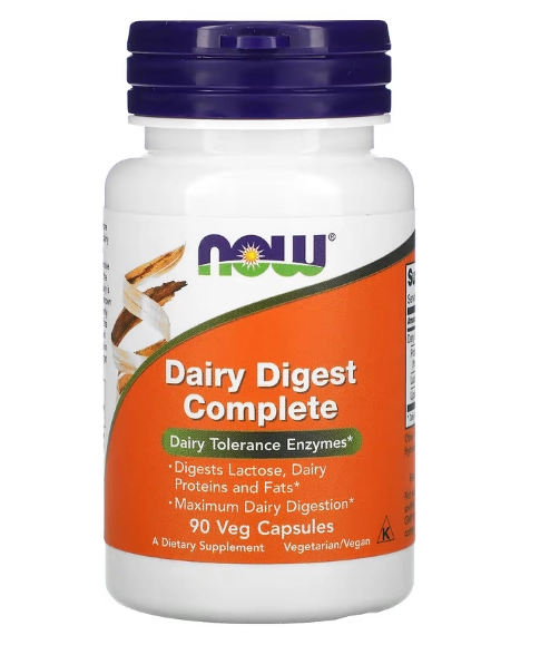 Dairy Digest Complete, 90 cápsulas, Now