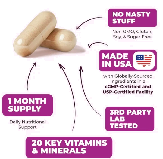 Multivitamínico para Mulheres,  60 Cápsulas, Vimerson Health
