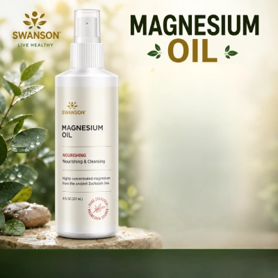 Óleo de Magnésio, Conforto Muscular, Relaxamento e Recuperação Corporal, 237ml, Swanson