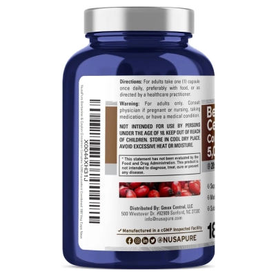 Berberina com Extrato de Canela Ceylon, 5000mg, 180 Cápsulas, NusaPure