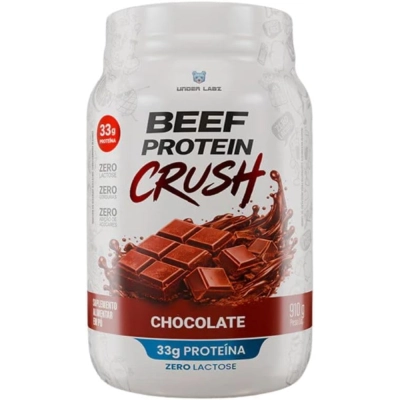 Beef Protein Crush, Sem Lactose, Sabor Chocolate, 910g, 33g de Proteína, Under Labz