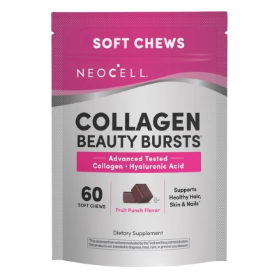 Collagen Beauty Bursts, Sabor Ponche de Frutas, 60 Gomas - Neocell 