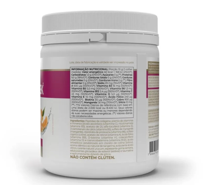 Colágeno Colagentek, 300g, Sabor Tangerina , Vitafor