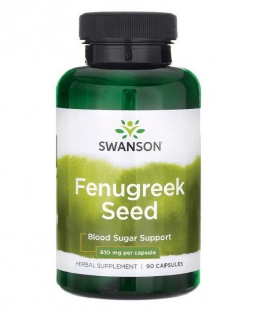 Sementes de Feno Grego, 90 cápsulas, Swanson
