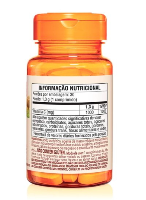Vitamina C, 1000mg, 30 comprimidos, Sundown