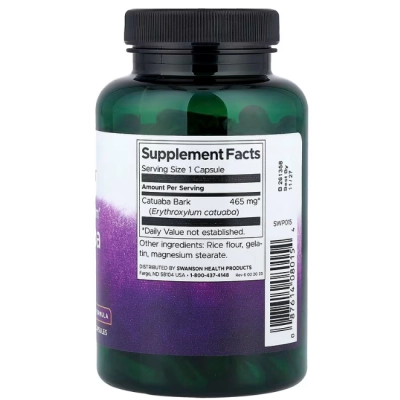  Extrato de Catuaba de Espectro Completo 465mg, 120 Cápsulas, Swanson