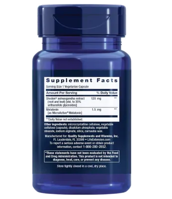 Rest & Renew, Para uma Noite de Sono Revigorante, com Melatonina 1.5mg, 30 Cápsulas, Life Extension