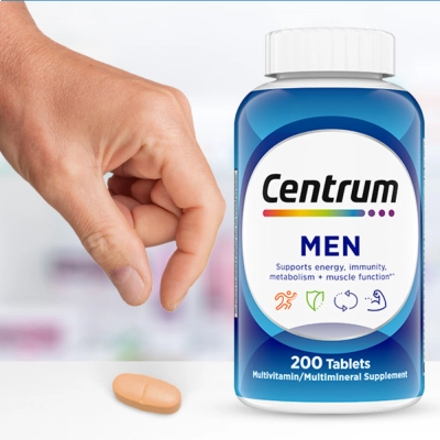 Centrum Men Multi-Vitamin, 200 Comprimidos, Importado