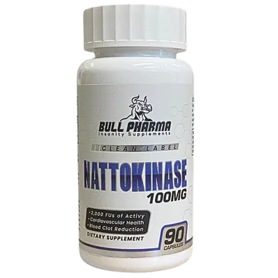Nattokinase 90 Cápsulas, 100 Mg - Bull Pharma
