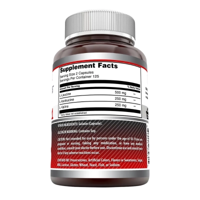 BCAA 2:1:1 1000mg 250 Cápsulas, Amazing Formulas
