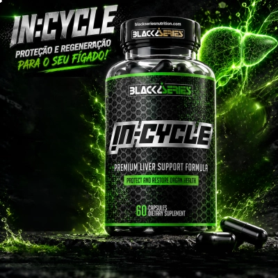 In Cycle Fórmula TUDCA e L-Glutathione, Proteção e Saúde do Fígado, 60 Cápsulas, Black Series