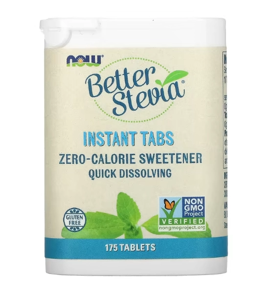 Better Stevia, Tabs instantâneos, 175 Tablets. Now