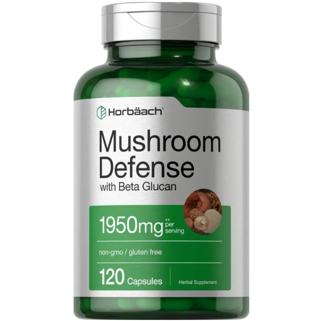 Mushroom Complex  Horbaach (Suplemento de suporte imunológico de cogumelos) 150 capsulas