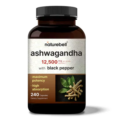 Ashwagandha 12.500mg, 240 Cápsulas, Naturebell