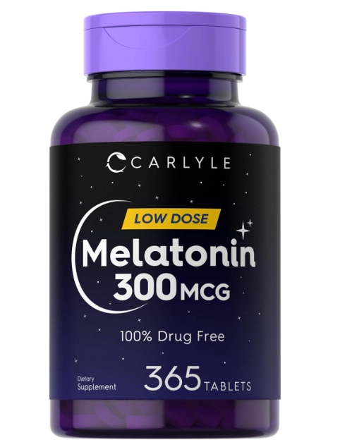 Melatonina 300mcg, 365 Tabletas, Carlyle