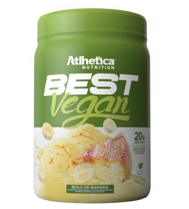 Whey Protein Best Vegan, 500g, Sabor Bolo de Banana, Atlhetica Nutrition