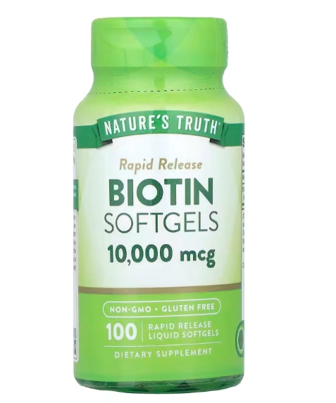 Biotina 10000mcg, 100 Cápsulas, Nature's Truth