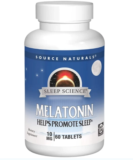 Melatonina 10mg, 60 Tablets, Source Naturals