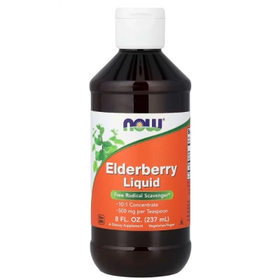 Sabugueiro, Elderberry Liquid, 237ml, Now