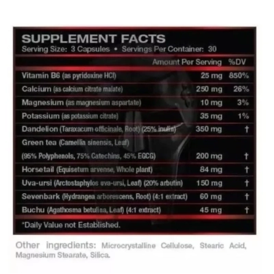 Pre Contest, Diuretico. 45 Cápsulas, Dark Cyde