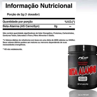 Beta-Alanina, 200g - NBF Nutrition