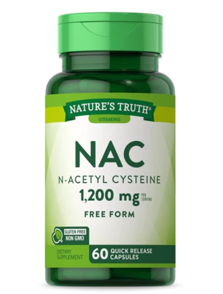 NAC, N-acetilcisteína  1.200mg, 60 cápsulas, Nature's Truth