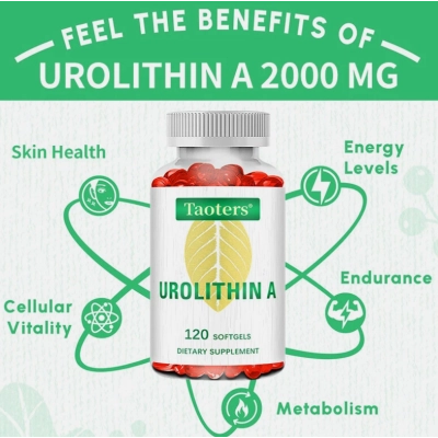 Urolitina A 1000mg, Envelhecimento Saudável e Renovação Celular, 120 Capsulas, Taoters
