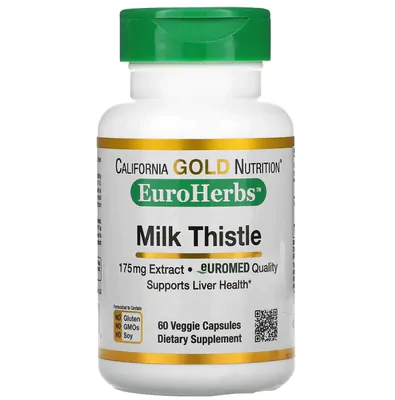 Milk Thistle, 175mg, 60 Cápsulas, California Gold
