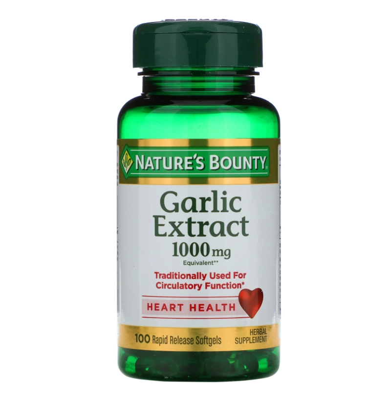 Oleo de alho (Garlic Extract), 1.000mg, 100 cápsulas, Nature's Bounty