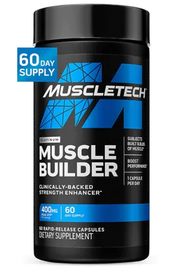 Muscler Builder 400mg, Construtor Muscular, 60 cápsulas, Muscletech