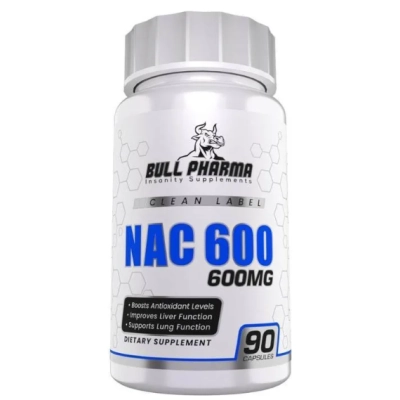 Nac 600mg,  90 Cápsulas, Bull Pharma