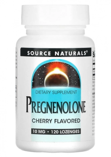 Pregnenolone 10mg, 120 Comprimido Sublingual, Source Naturals